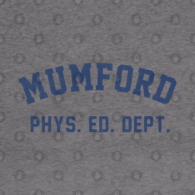 Mumford phys. ed. dept. - vintage Beverly Hills cop logo by BodinStreet